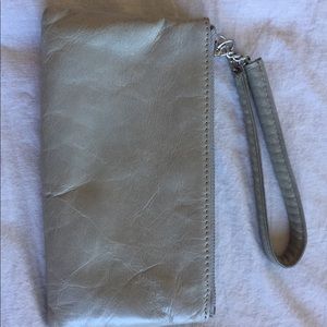 Hobo grey wristlet purse